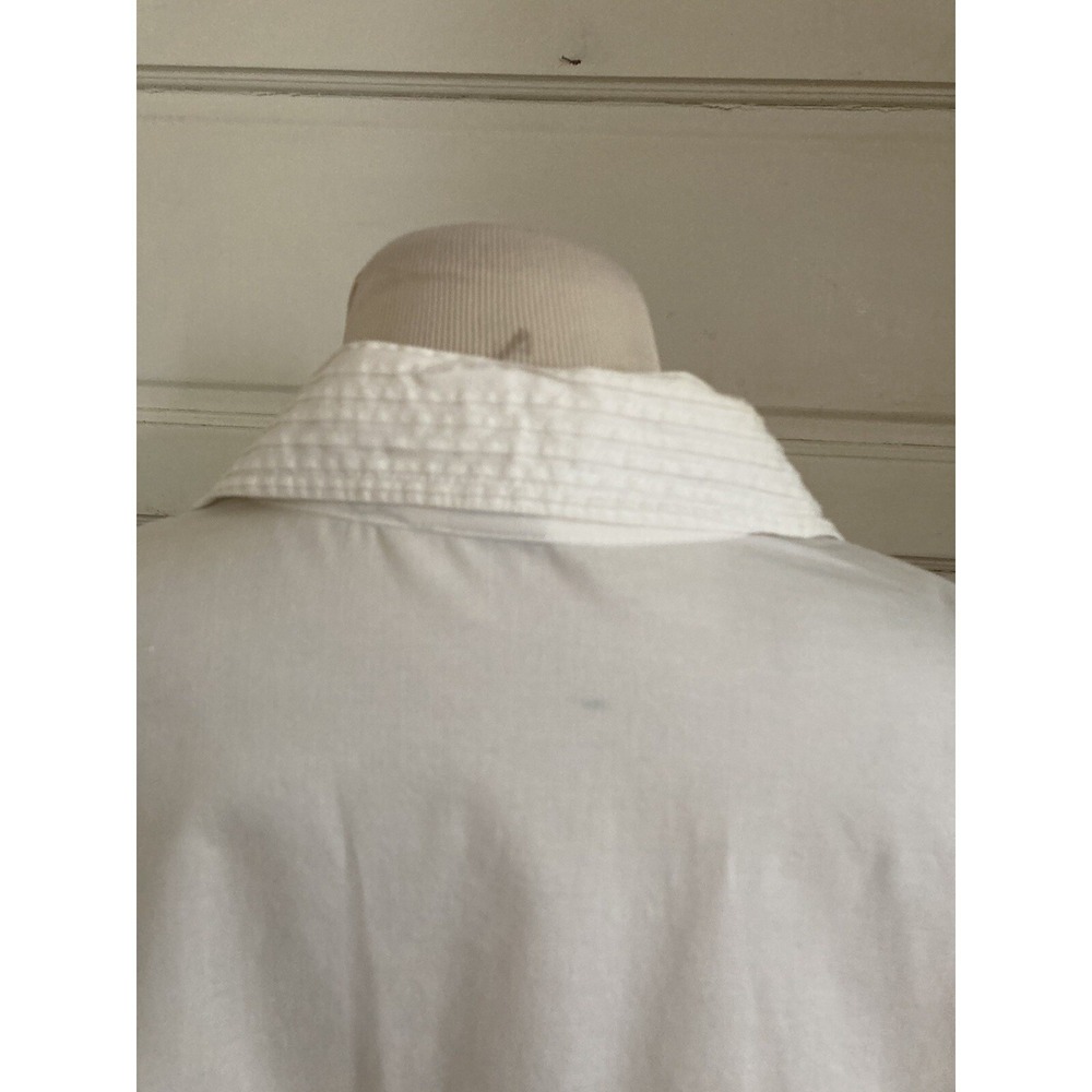 Cottagecore AUTOGRAPH  women white shirt size 1x plus curvy Long Sleeve career - Picture 9 of 10